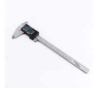 LCD Digital Vernier Caliper, 0 200mm Stainless Steel Micrometer, Electronic Measuring Tool with Clear Calibration, for Inside Outside Depth Step Measurement, Includes SR44 Batter