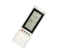 LCD Display AC Controller, Power Temperature Fan Buttons, Smooth Handheld Shell, White Replacement Unit, Clear Readout Design, Compact Form Ac Controller Cooling Remote Lcd Screen Button Navigation