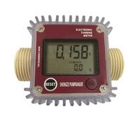 LCD Display Flow Meter K24 Electronic Turbine Flow Meter Sensor For, Urea, Kerosene, Gasoline, Water, Light Oil Accurate Measurements(RED2)