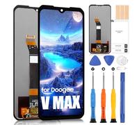 LCD Display for Doogee V Max LCD Screen for Doogee V Max Replacement Screen Touchscreen Digitizer Assembly with Repair (Black Frameless)