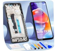 LCD Display for Redmi Note 13 5G LCD Screen for Xiaomi Redmi Note 13 5G 2312DRAABG 2312DRAABI 6.67 Inch Screen Replacement Digitizer Touchscreen Assembly with Repair (Black with Frame, TFT)