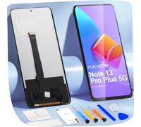 LCD Display for Redmi Note 13 Pro+ 5G LCD Screen for Xiaomi Redmi Note13 Pro Plus 5G 23090RA98C Replacement Touch Screen Assembly with Repair Kit (Black Incell, Not Fingerprint)