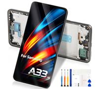 LCD Display for Samsung Galaxy A33 5G A336B - Screen Replacement for Galaxy A33 5G LCD Touch Screen Digitizer SM-A336E A336B A336B/DS Glass Sensor Pannello Assembly Repair Kits (with Frame)