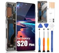 LCD Display for Samsung S20 Plus 4G/5G LCD Screen for Galaxy S20+ SM-G985 SM-G985F SM-G985F/DS 6.7 Inch Replacement Touch Digitizer Assembly with Repair (Black with Frame)