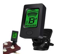 LCD Display Guitar Tuner - Digital Clip On Tuning Tool For Electric Acoustic Bass Violin Ukulele Accurate Pitch Calibration Quick Response Clear Readout Lightweight Precision Universal Fit Pro Quality