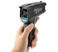LCD Display No-Contact Digital Infrared Thermometer No-Contact Digital Temperature Gun IR Thermometer Industrial Equipment Temperature Detection(IR01A)