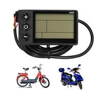 LCD Display Panel, Scooter LCD Display Electric Scooter Display LCD Display Panel for Electric Scooter Outdoor, Rainproof LCD Display Riding Accessories(48V, Pisa Leaning Tower Type)