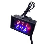 Lcd Display Programmable Thermostat Controller Dc 12v Black