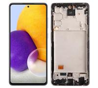LCD Display Replacement Compatible with Samsung Galaxy A72 4G SM-A725 LCD Screen Digitizer SM-A725M SM-A725F SM-A725F/DS(Black with Frame) LCD Display Touch Screen Digitizer Assembly with Repair Tools