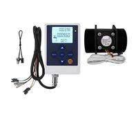 LCD Display Water Flow Control Meter Liquid Quantitative Controller+G2" 2 Inch Water Flow Hall Sensor Meter 10-200L/min