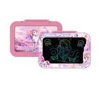 LCD Drawing Tablet for Kids, 12in Writing Tablet with Unicorn Panel, One-Click Erase & Eye Protection Doodle Pad with Stylus, Portable Travel Toys for Girls Ages 3-8