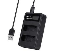 LCD Dual Charger Compatible with 2x Nikon Batteries EN-EL14 EN-EL14a Anti-Memory Effect LC9201