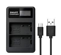 LCD Dual Charger Compatible with 2x Nikon Batteries EN-EL3 E Anti-Memory Effect LC9203