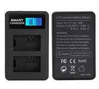 LCD Dual Charger Compatible with Sony 2X Battery NP-FW50 Anti-Memory Effect LC9402