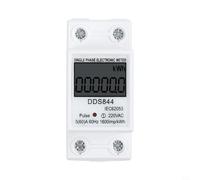 LCD Electric Energy Meter Single Phase KWH AC Digital WattHour Meter 220V 60A Suitable for Energy Monitoring and Power Usage Tracking