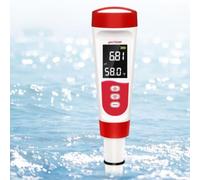 LCD Equipped Water Tester for pH and Temperature with Manual Range Selection and Stable Calibration for Consistent Results