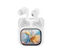 LCD-Equipped Wireless Earbuds NE20 Featuring AI Translation, HD Playback and IPX7 Rating for Workout and Outdoor Scenarios (white)