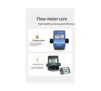 LCD Gear Digital Current Meter High Accuracy Digital Liquid Sensor Oil Water Milk Syrup Current Meter, BSP, G1/2