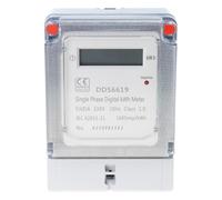 LCD Household Electric Meter Wall Mounted Digital KWh Meter Easy Installation Real Times Energy Consumption Trackings LCD Home Energy Monitors