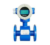 LCD Intelligent Electromagnetic Flowmeter DN10-DN80 Pipeline Sewage Liquid Flow Meter Transmitter Precise Readings(DN20)