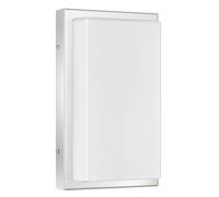 LCD Julea outdoor wall light, stainless steel, motion detector