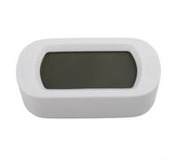 LCD Jumbo Number Travel Alarm Clocks Featuring a Simple Design; Includes a Reliable Snooze Button & Gentle Glow Light Option (white)