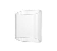 LCD LED outdoor wall lamp, white, up & down, CCT, dimmable, aluminium, glass