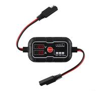 LCD MPPT Solar Charge Controller 10A for Various 12V Battery Types Includes SAE Connector for Easy Setup