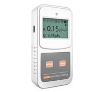 LCD RadiSafe Counter Nuclear Radiation Detector X-ray Beta Gamma X Radioactivity Wastewater Dosimeter Portable Fast Accurate Measurement(FS-1000 white)