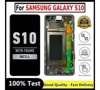LCD SAMSUNG S10 G973- BLACK- INCELL- WITH FRAME Digitizer Replacement Display