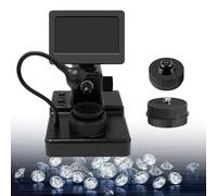 LCD Screen Diamond Girdle Microscope 4.3 Inch, Diamond Girdle Code Viewer, 1000x Diamond Hd Special Testing Instrument for Jewelry Diamonds