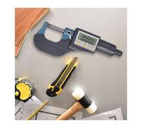 LCD Screen Digital Micrometer holder 0-25mm 0.01mm Electronic Outside with Scale Line High Precise Caliper Gauge Tool Diameter Testing(0-25mm)