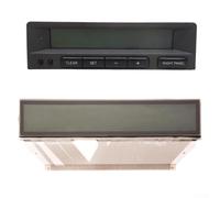 LCD Screen Display Replacement for Saab 9-3 and 9-5 SID1 SID2 SID3 Computer Centre Unit, Direct Fit Plug-and-Play, Black Silver, OEM 12806125