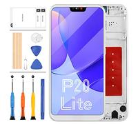LCD Screen for Huawei P20 Lite Screen Replacement for Huawe Nova 3e LCD Screen P20Lite ANE-LX2 ANE-L22 ANE-LX1 ANE-L21 ANE-AL00 LCD Display Touch Digitizer Assembly Kit (5.8",White with Frame)