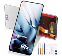 LCD Screen for Realme 14x 5G Screen Replacement for Oppo Realme 14x 5G RMX5020 6.67 Inch LCD Display Screen Touchscreen Digitizer Glass Assembly with Repair Kit (Black)