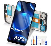 LCD Screen for Samsung Galaxy A03s Display 162 mm for Galaxy A03s LCD Display Touchscreen Digitizer Glass Full Assembly with Repair SM-A037F SM-A037M (Black with Frame, Not for Galaxy A30s)