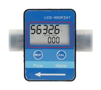 LCD Screen Meter, High Accuracy 2PCS L GAL PTS M³ Units Multipurpose Digital Liquid Flowmeter Pressure Resistance for Water Gasoline