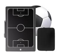 LCD Soccer Strategy Board, Electronic Football Reusable Whiteboard, with Stylus Pen and Storage Bag, Durable Material, for Training and Competition(Medium)