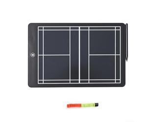 LCD Soccer Tactics Board with Magnetic Stickers for Coaches to Demonstrate Formations Defensive Lines Offensive Width and Transition Strategies (badminton)