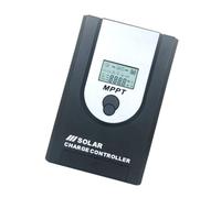 LCD Solar Controller MPPT 12 / 24V Battery Manager with USB, 20A | Covered Wiring Access, Backup Power Task Needs