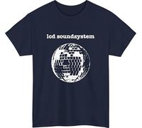 LCD Soundsystem T-Shirt, Glitterball Disco Ball Tshirt, Dancing Queen Gift for Friends Vintage Retro Disco Music Dancing Girls Unisex tee top Navy