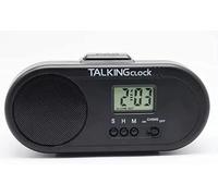 LCD Talking Clock,Display and Speaks The Day Hour annoucement Pill Reminder Talking Alarm Clock for Dementia, Blind or Visually impaired Seniors-Digital Day Clock with Multiple Customized Alarms