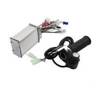 LCD Throttle Handlebar and Brushless Motor Controller for 36V/48V 350W E Bike Incorporates Anti Theft and Voltage Protection (36V48V 350W)