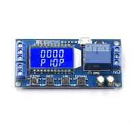 LCD Timer Relay Module Compatible with 5V 12V 24V DC, Precision Timing from 0 01 Seconds to 9999 Minutes, Flip Flop Mode with Optocoupler, for Automation and Laboratory Use