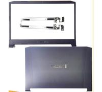 LCD Top Case Rear Lid Back Cover & Front Bezel Frame Trim & Hinges Pair Sets Bracket Compatible with Acer Nitro 5 AN515-43 AN515-44 AN515-54 AN515-55 AN515-56 AN515-57 Model N18C3 N20C1 Laptop