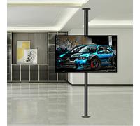 LCD TV 360 Degree Rotating Frame Floor Stand Partition Wall Rack Cabinet Base, Adjustable Tilt Swivel TV Ceiling Mount, Fits 32-75 Inch LED Screen Display (Size: 170-205)