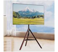 LCD TV Floor e Stand - Portable TV Stand Tripod Mount, for 32-75 Inch Flat and Curved TV Sns, Floor TV Stand with Shelf, Adjustable Height Swivel, Up To 50kg