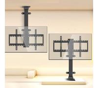 LCD TV Floor Stand - Electric Ceiling TV Mount, for 26-70 Inch TVs, Height Adjustable Motorized Ceiling TV Mount with Remote Control, Load Capacity Up to 60kg