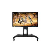 LCD TV Frame Floor Stand - 32-65 Inch Rolling Floor Stand, 0-90° Angle Adjustable Tilt TV Stand, Mobile Monitor Cart With Wheels, Can Be Moved Anywhere, Maximum VESA 600x