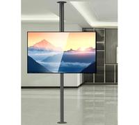 Lcd Tv Frame Stand - 360 Degree Rotating Frame Floor Stand, Partition Wall Rotating Rack, Rotating Tv Cabinet Rotating Base, Space Saving Design Fits Most 32-75In Lc,One Color-110-135cm